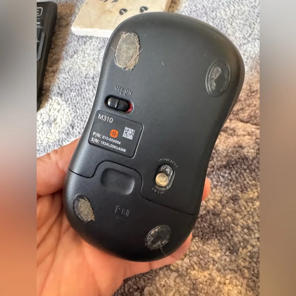 Logitech Gray and Black Wireless Bluetooth Mouse